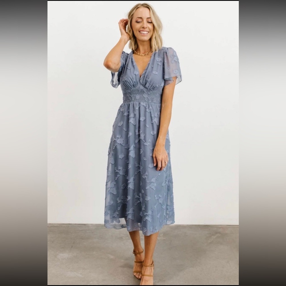 Baltic Born June Smocked Midi dress
